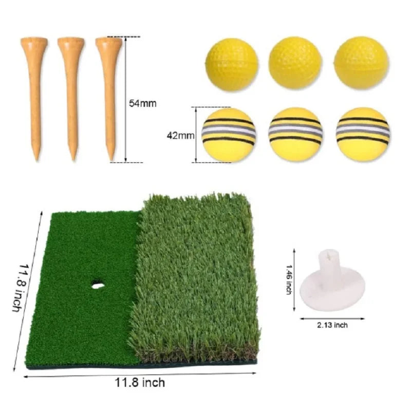 2-Color Mini Golf Practice Mat – Indoor & Outdoor Training Aid