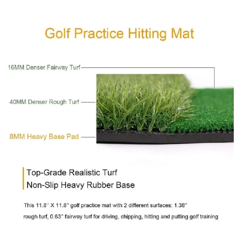 2-Color Mini Golf Practice Mat – Indoor & Outdoor Training Aid