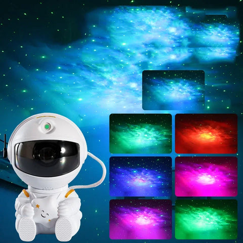 Astronaut Star Projector – Galaxy Light for Bedroom & Home Décor